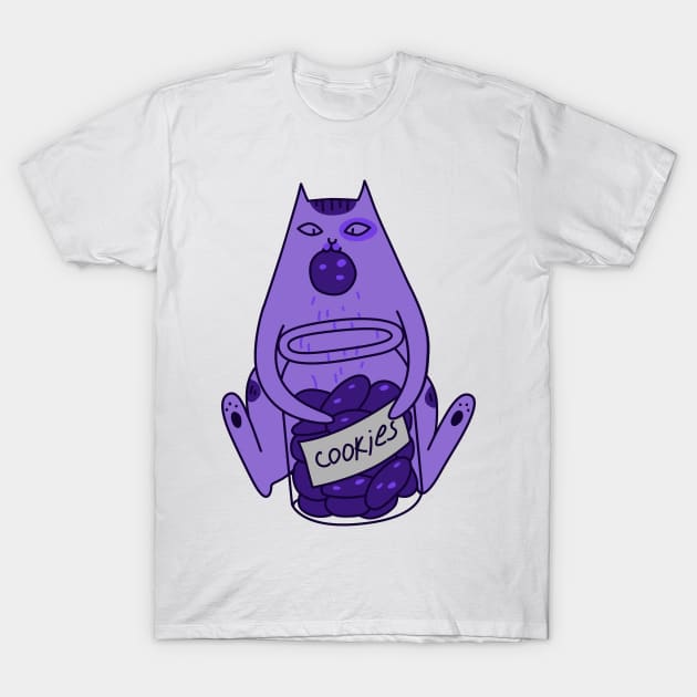 cookies cat T-Shirt by Rondeboy